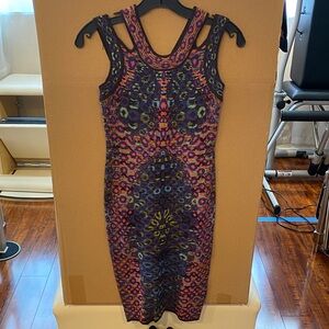 Missoni Purple Multi-Print Sleeveless Midi Dress